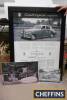 Rolls Royce Countryman, original brochure together with framed and glazed reproduction poster and foamex poster, ex Goodwood Revival set (3)