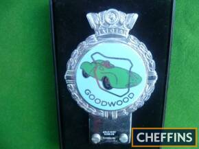 Goodwood Motor Racing Badge by J R Gaunt