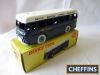 Dinky 283 BOAC Coach, dark blue and white, blue ridged hubs, near mint, box fine