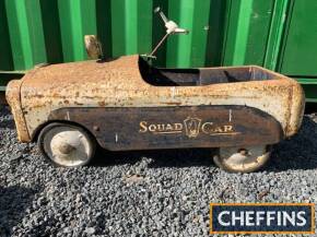 Tri-ang `Squad Car` pedal car for restoration