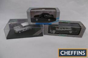 Mercedes-Benz, 3 boxed die cast models by Vitesse, Minichamps etc