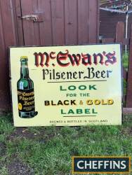 McEwan's Pilsener Beer, a pictorial 6 colour enamel sign