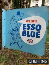 We Sell Esso Blue, a double sided flanged sign