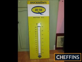 Duckhams forecourt thermometer enamel sign