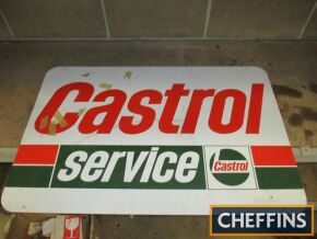 Castrol Service, a printed aluminium sign