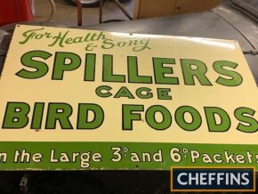 Spillers Cage Bird Foods, on enamel sign