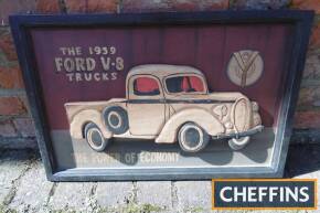 1939 Ford V8 trucks, a vintage style wooden sign, boxed