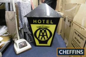 AA Hotel, a fine canopied hanging illuminated double sided sign