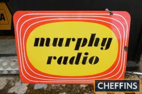 Murphy Radio, a single sided enamel sign 30x20ins