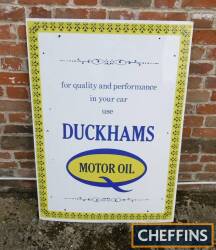 Duckhams Q Motor Oil, a very fine enamel sign 42x30ins