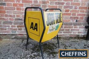 AA Join Here, a printed tin forecourt rubbish bin