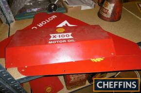 Shell X100 Motor Oil trolley panels (3)