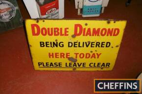 Double Diamond Being Delivered Here Today, a double sided enamel sign 24x18ins