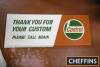 Castrol Thank You For Your Custom, a fibreglass overcounter sign 36x14ins