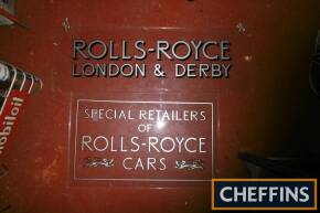 Rolls-Royce Perspex signs created for Goodwood Revival set