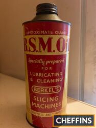 BSM oil tin