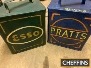 Esso & Pratt's 2gallon fuel cans (2)