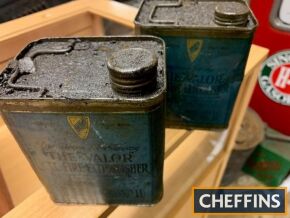 Two vintage cans `The Valor CTC Fire Extinguisher`