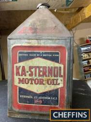 Ka-Sternol Motor Oil 5gallon pyramid top can, rare item