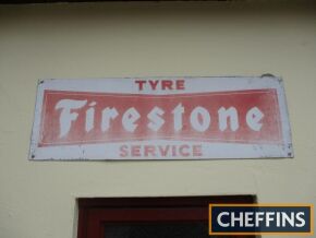 Firestone Tyre Service printed tin sign