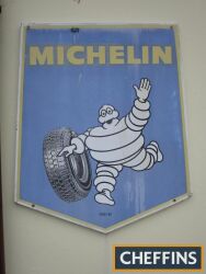 Michelin pennant form printed tin sign