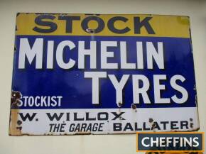 Stock Michelin Tyres enamel sign