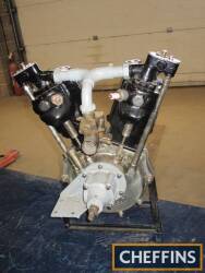 MAG watercooled SV V twin engine, complete with Claudel carb and magneto bracket, rebuilt to factory spec'