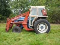 1977 COUNTY 11F PowerDrives 2wd TRACTORBased on a Ford 5000 and fitted with a torque converter, Farmhand F12 front loader and shuttle transmission