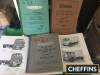 Large box of 1950s-60s Commer lorry workshop manuals and parts catalogues