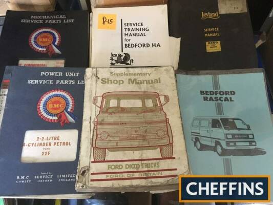 Commercial vehicle workshop manuals Bedford HA 1964, Leyland diesel, Ford trucks 1968, BMC power units, 1967-69 Gardner diesel