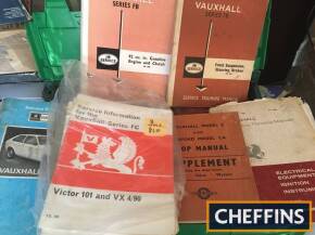 Vauxhall/Bedford workshop manuals - Victor 101/Vx490-FB/HA series Chevette along with early AA handbooks 1929/30/37 -1957-597
