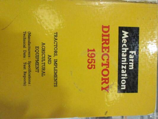 1955 Farm Mechanisation directory