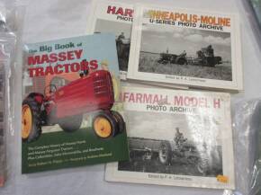 Photo archive books, Hart-Parr, Minneapolis-Moline, Farmall Model H edited by P.A Letourneau t/w 'The Big Book of Massey Tractors' Robert Pripps and Andrew Morland (4)