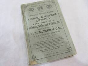 FE Becker catalogue of balances, scales and weights c1890s 270pp