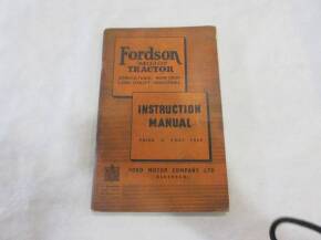 Fordson Major instruction manual 1950