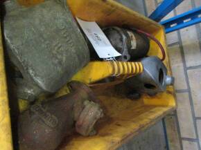 Various vintage parts; starter motor, Marshall casings and others (4)
