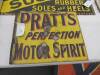 Enamel sign 'Pratts Motor Spirit' double sided, 21' x 18'