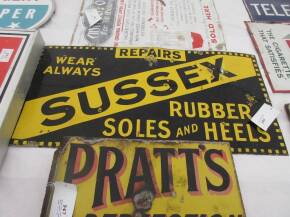 Enamel sign 'Sussex Soles & Heels' 36'x18'