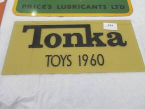 Early Tonka Toys sign