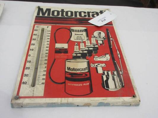 Motorcraft advertising showroom thermometer