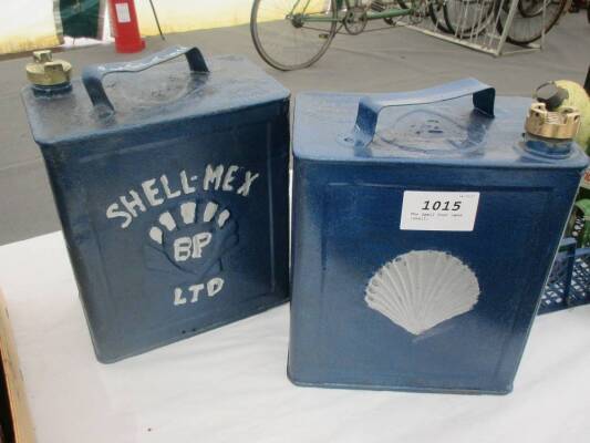 Two 2gall fuel cans (Shell)