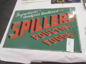 Spillers Poultry Food enamel sign