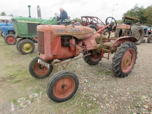 1939 ALLIS CHALMERS MODEL B 4cylinder petrol/paraffin TRACTOR Reg. No. WSU 576 Serial No. B21409 stated to be in good ex-farm condition