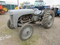 1954 FERGUSON TEF-20 4cylinder diesel TRACTOR Reg. No. 210 BHX Described as a good solid working tractor which starts well. Fitted with reduction gearbox and homemade drawbar on 11-28rear and 600-19 front wheels and tyres