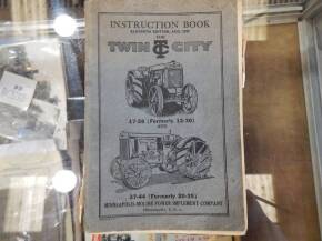 Original Massey-Harris tractors service manual, original A Minneapolis-Moline Twin City 17-28 and 27-44 instruction book. Eleventh Edition, August 1929 and Original A Minneapolis-Moline Twin City 17-28 and 27-44 parts catalogue