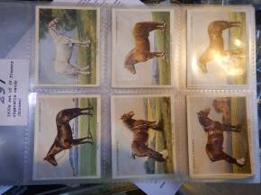 1930s set of 25 Players cigarette cards (horses)