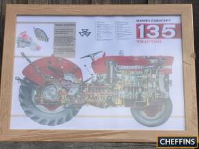 Massey Ferguson 135 Tractor poster