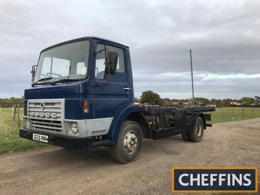 1985 Dodge 7.5t flat bed Lorry Reg. No. B225 RWX Chassis No. SDGG08A0HFD719710