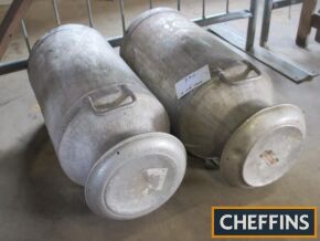 Aluminium milk churns (2)