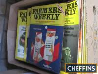 Very large quantity of Farmers Weekly magazines, the bulk of which are 1970s-90s with some earlier issues